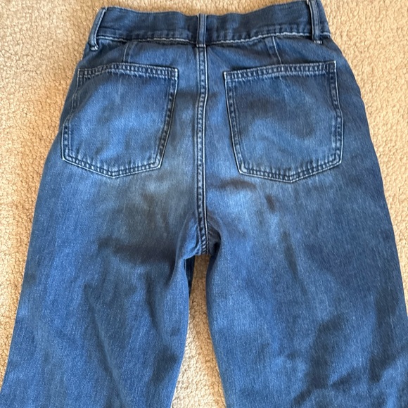 Uniqlo Jeans Wide Flare Leg Light Wash Denim 100% Cotton High Rise | 25Wx32L - Picture 8 of 8